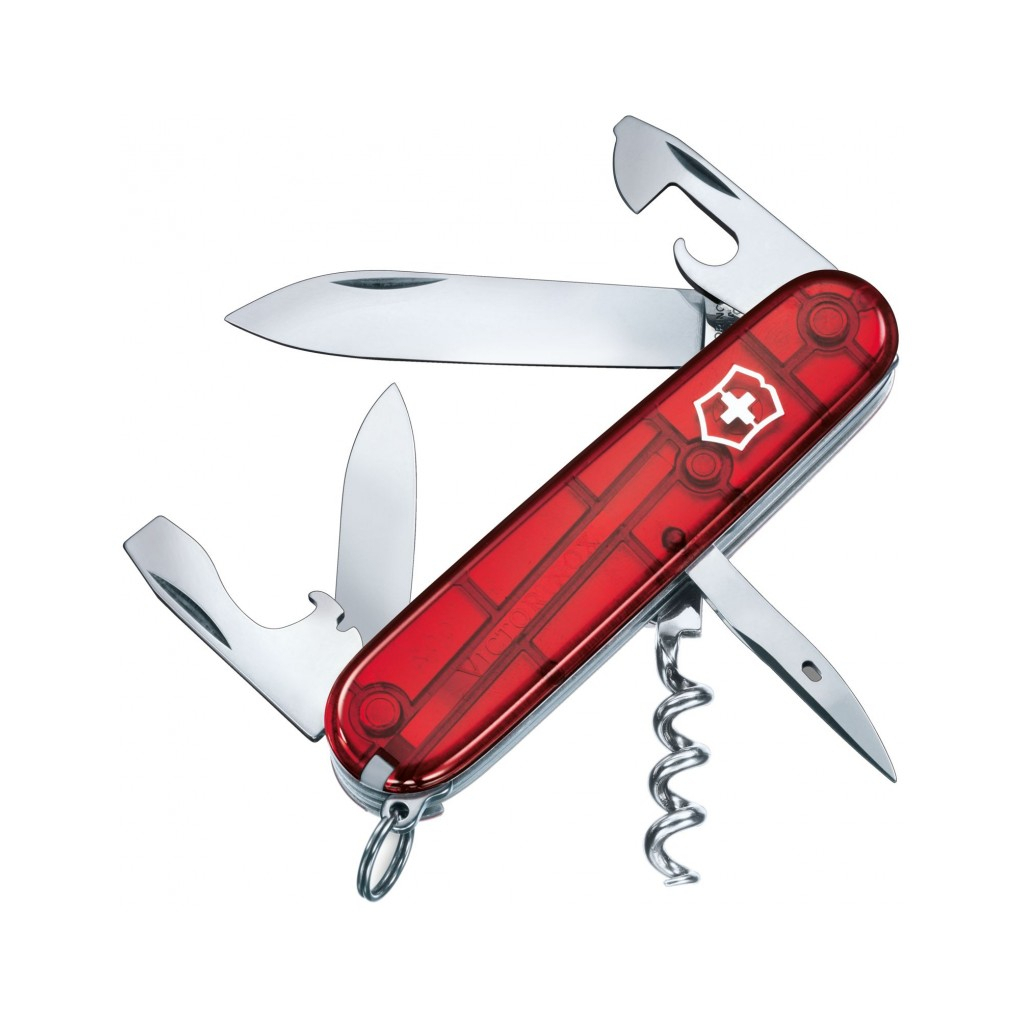 Ніж Victorinox Spartan Transparent Red Blister (1.3603.TB1) - зображення 1