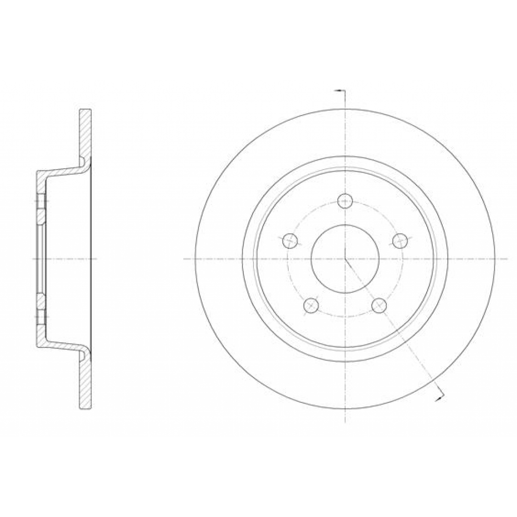 Гальмівний диск REMSA 61459.00 - зображення 1