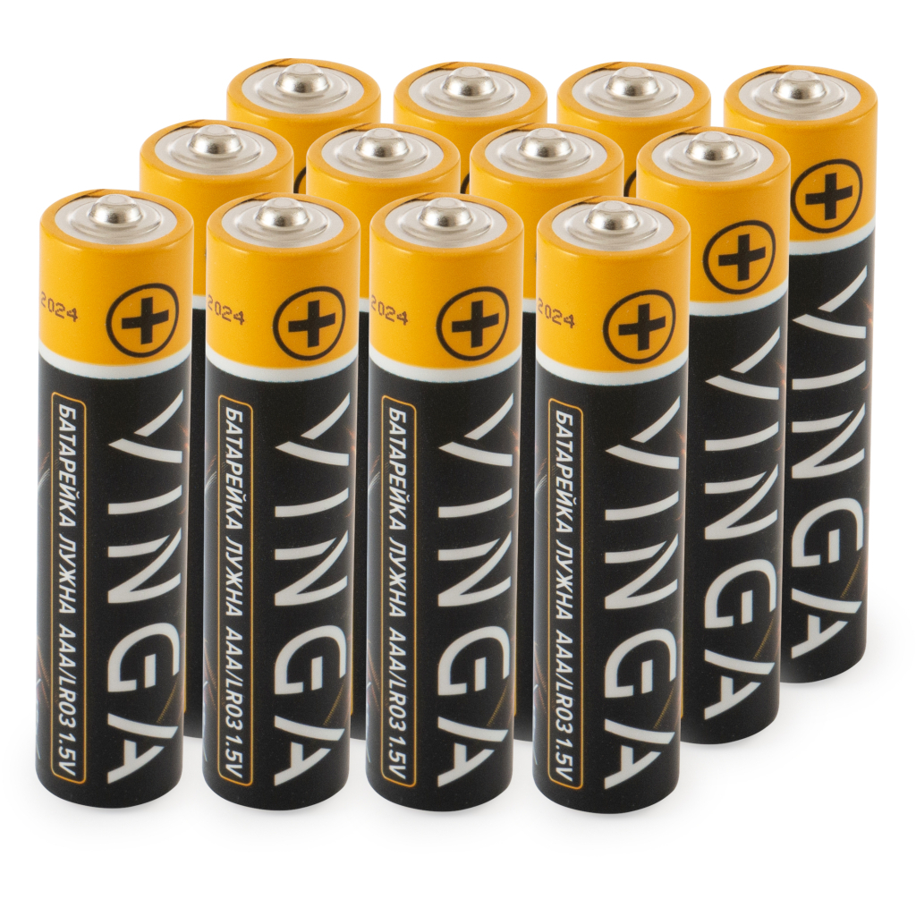 Батарейка AAA LR03 Alkaline 12pcs Blister Vinga (VJABAAA12) - изображение 2