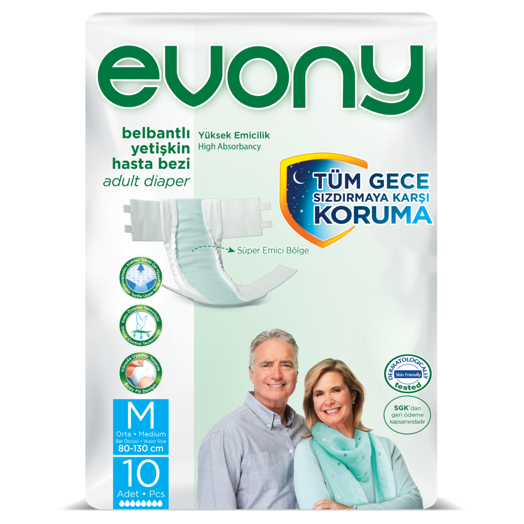Підгузки для дорослих Evony 2 Medium 10 шт (8690536804054) - зображення 1
