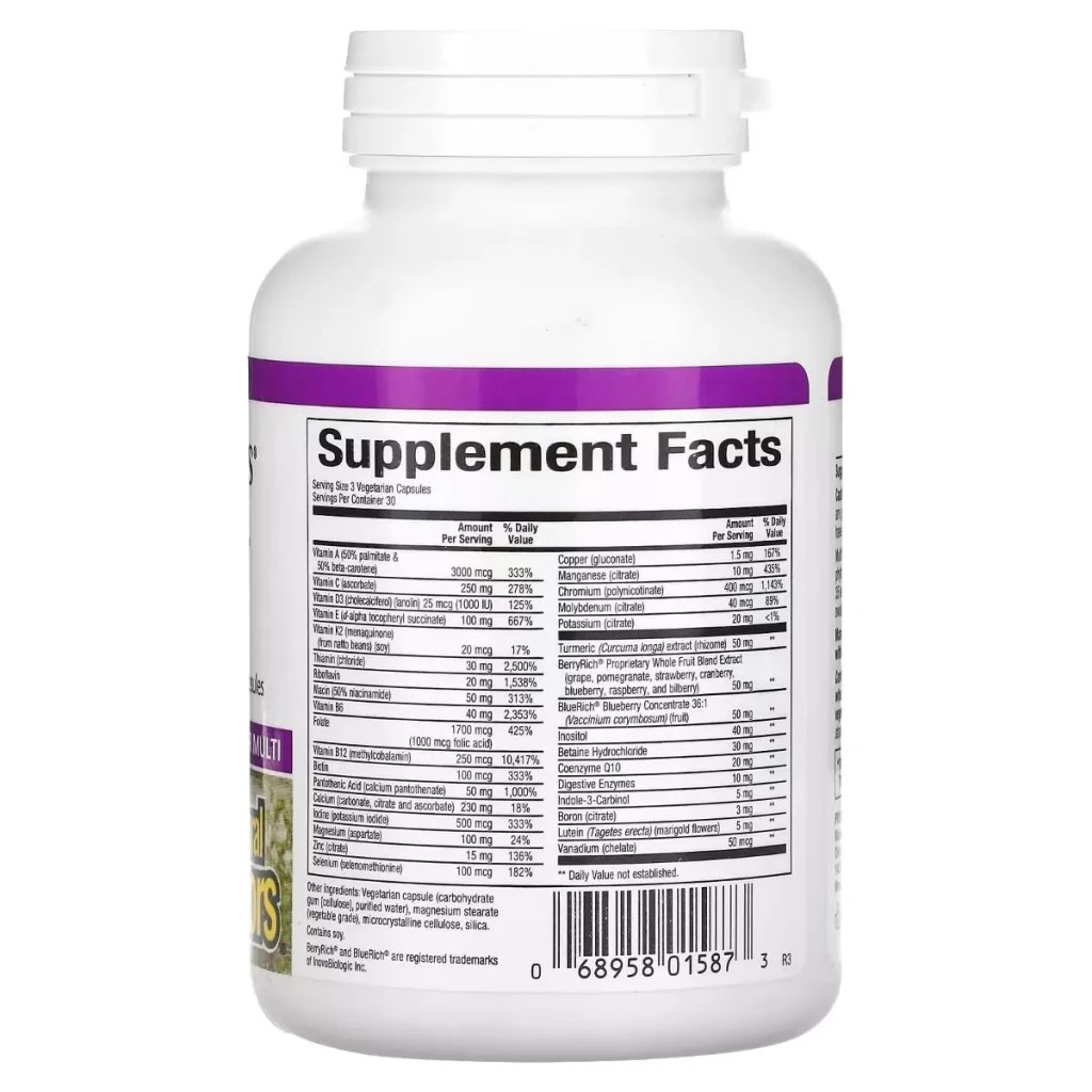 Мультивітамін Natural Factors Мультивітаміни для жінок 50+, MultiFactors, Women's 50+, 90 вегетар (NFS-01587) - зображення 2