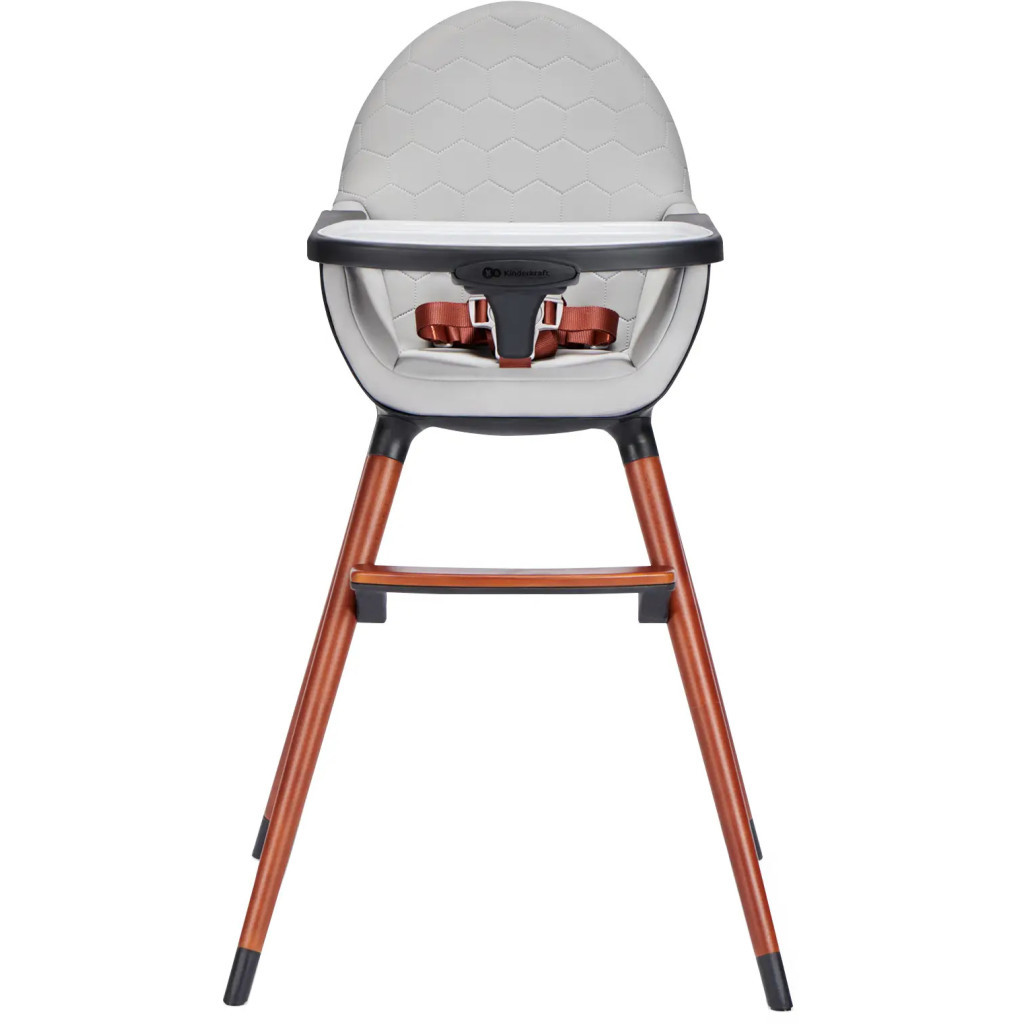 Стілець для годування Kinderkraft 2 в 1 Finix Grey (5902533918515) - зображення 1