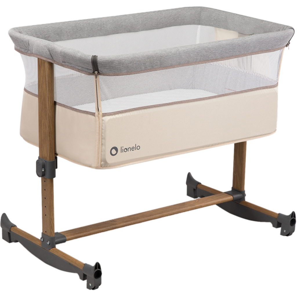 Ліжечко Lionelo приставне Leonie Beige Sand (LO-LEONIE BEIGE SAND) - зображення 1