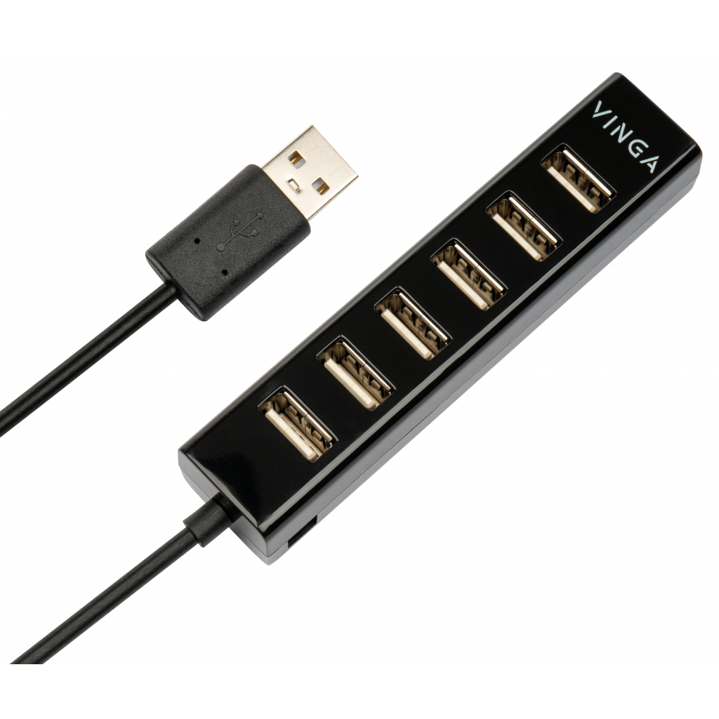 Концентратор Vinga USB2.0 to 7*USB2.0 HUB (VHA2A7) - зображення 1