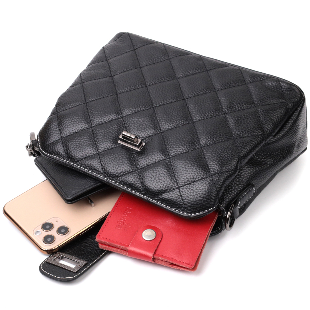 Сумка Vintage З натуральної шкіри Чорна (22415) - зображення 9