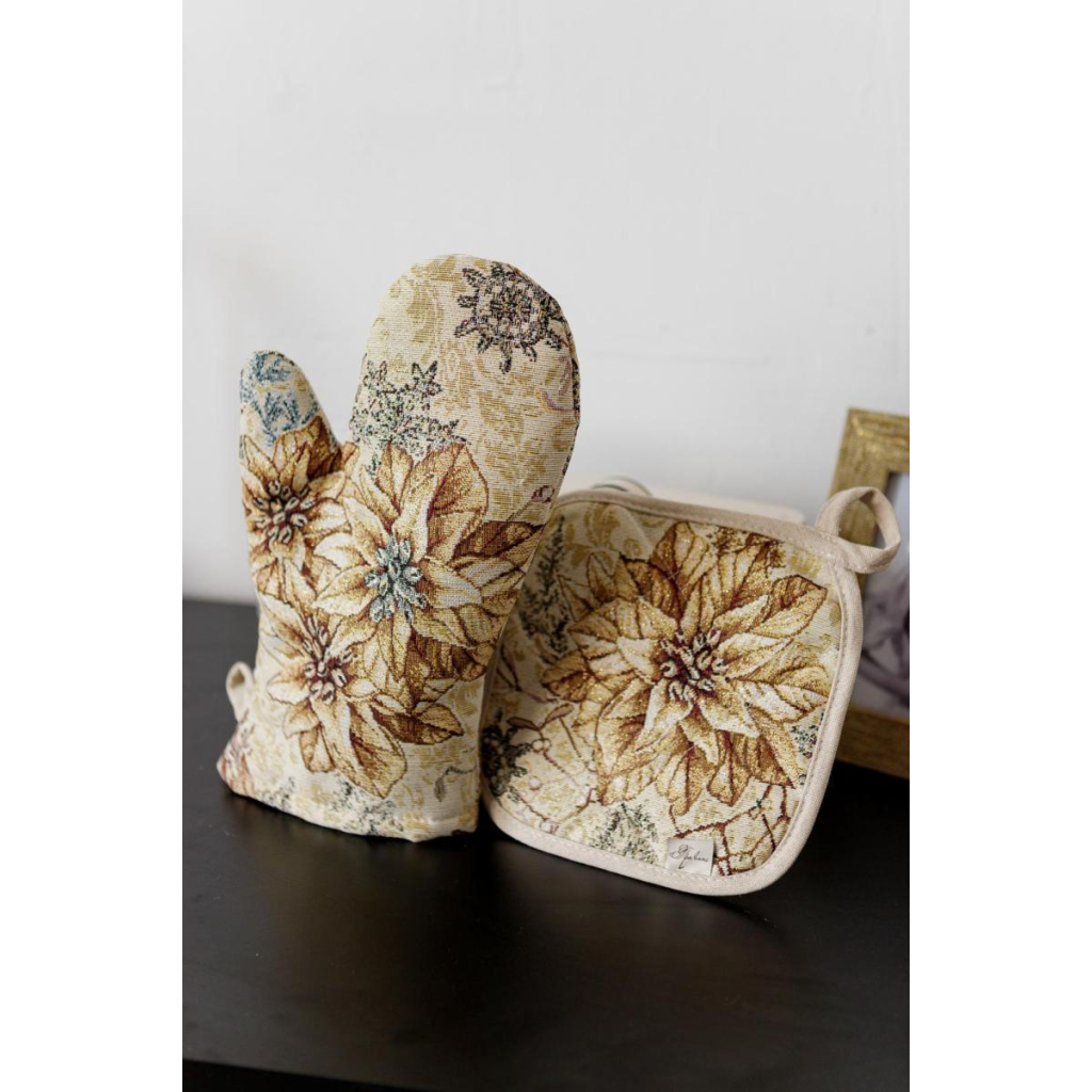 Кухонна прихватка Прованс Рукавиця гобеленова Золоте свято 32х16 см (037831) - зображення 3