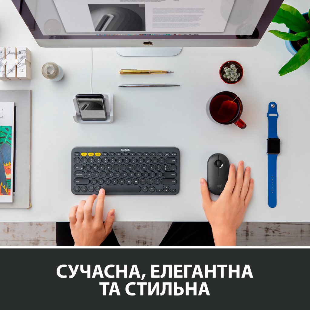 Мишка Logitech M350 Wireless Graphite (910-005718) - зображення 4