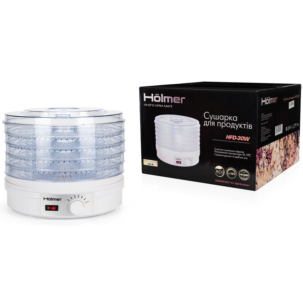 Сушка для овочів та фруктів Hölmer HFD-30W - зображення 8