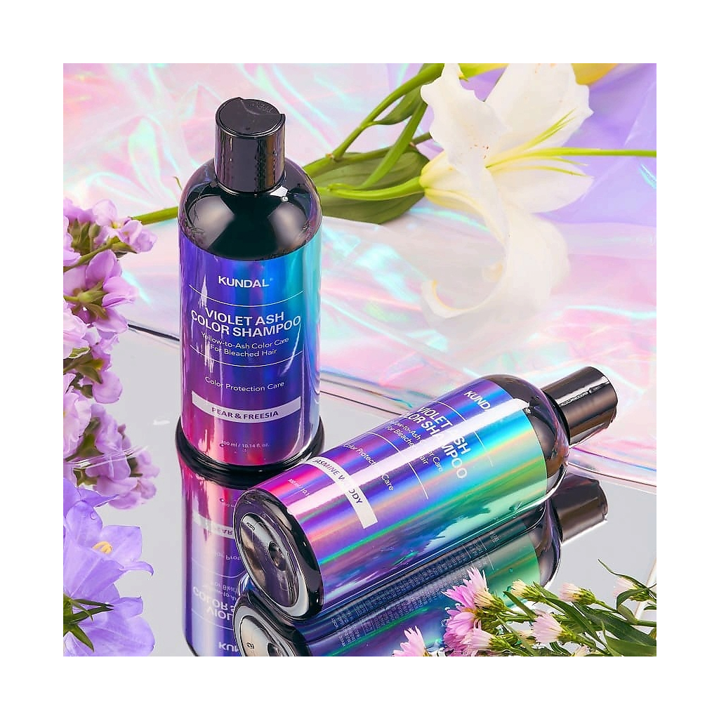 Шампунь Kundal Violet Ash Color Shampoo Jasmine Woody 300 мл (8809809424916) - зображення 3