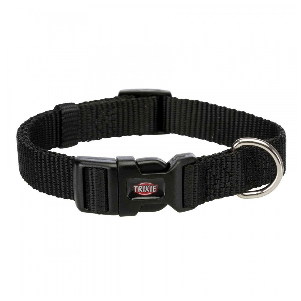 Нашийник для тварин Trixie Premium нейлон S: 25-40 см/15 мм чорний (4047974202210) - зображення 1