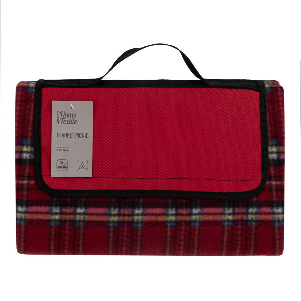 Плед Ardesto Picnic 130х170см, 100% поліестер, клітинка червоний (ART0916RC) - зображення 1