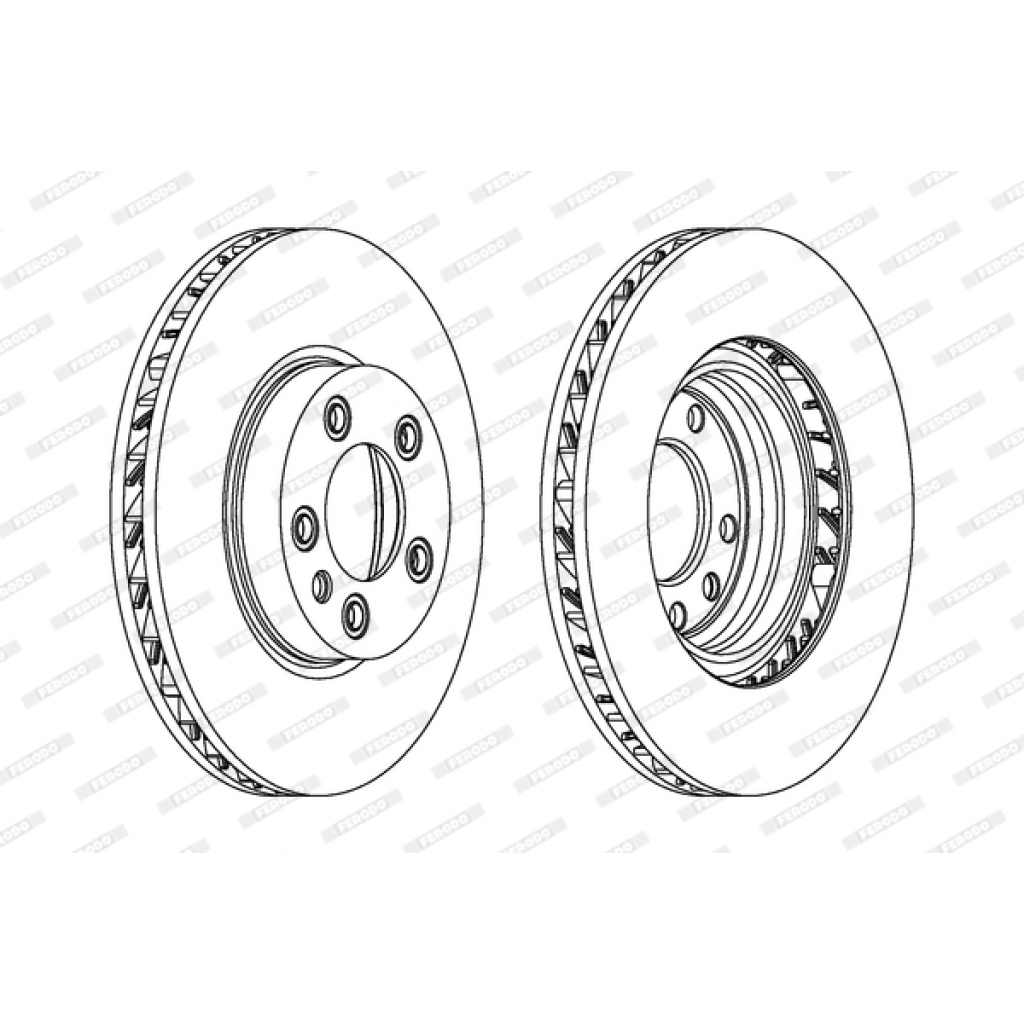 Гальмівний диск FERODO DDF1591RC-1 - зображення 1