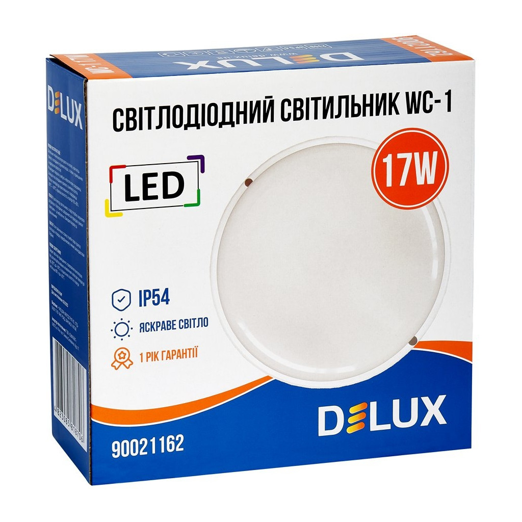 Світильник Delux WC-1 17 Вт 5000K IP54 (90021162) - изображение 4