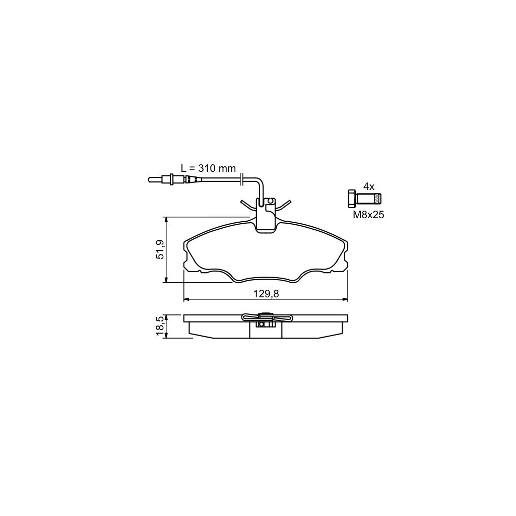 Гальмівні колодки Bosch 0 986 424 227 - зображення 3