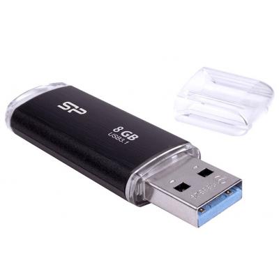 USB флеш накопичувач Silicon Power 8GB Blaze B02 Black USB 3.0 (SP008GBUF3B02V1K) - зображення 2