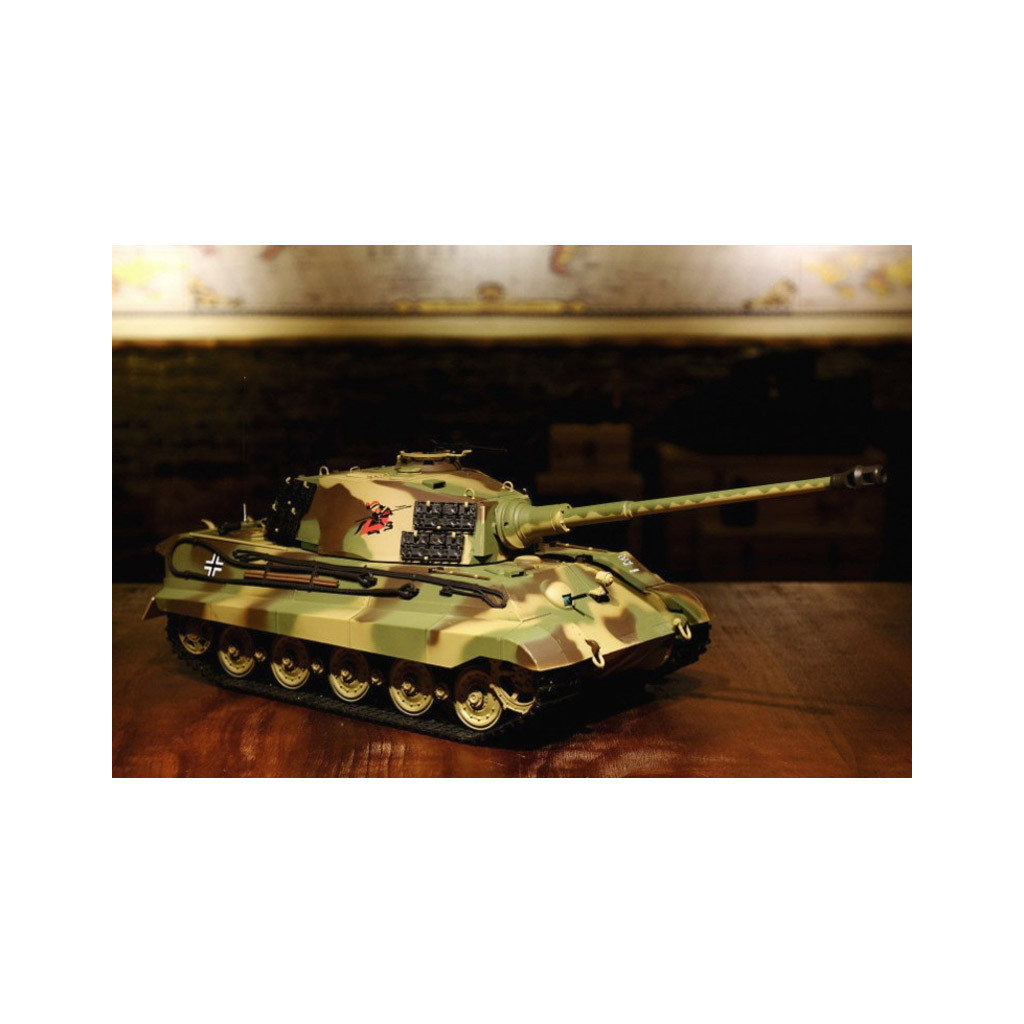 Радіокерована іграшка Heng Long Танк King Tiger Henschel 1:16 з пневмогарматою (HL3888A-1Upg) - зображення 11