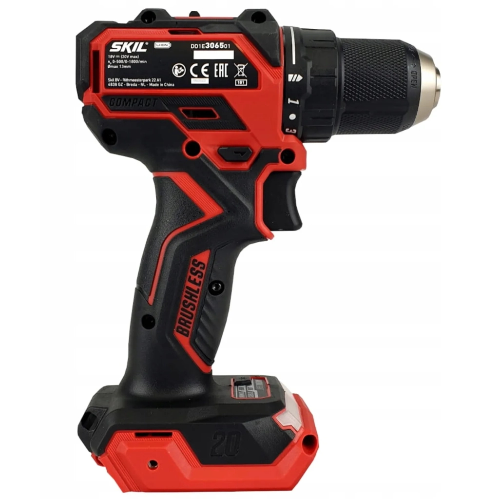 Шуруповерт Skil акумуляторний безщітковий безударний 3065 CA Compact , 2.5Ah (DD1E3065CA+BC1E3110AA) - зображення 4