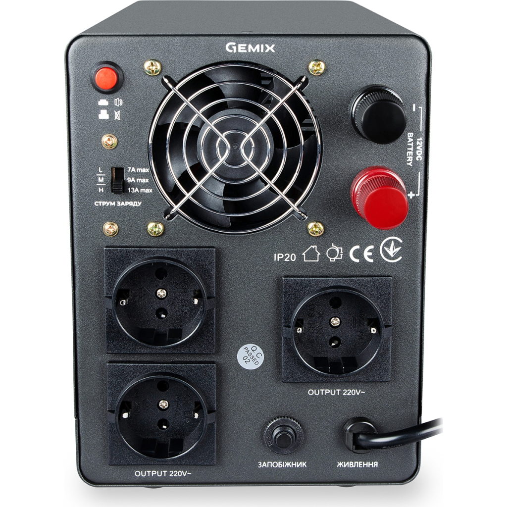Пристрій безперебійного живлення Gemix PSN-800U (PSN800U) - зображення 3