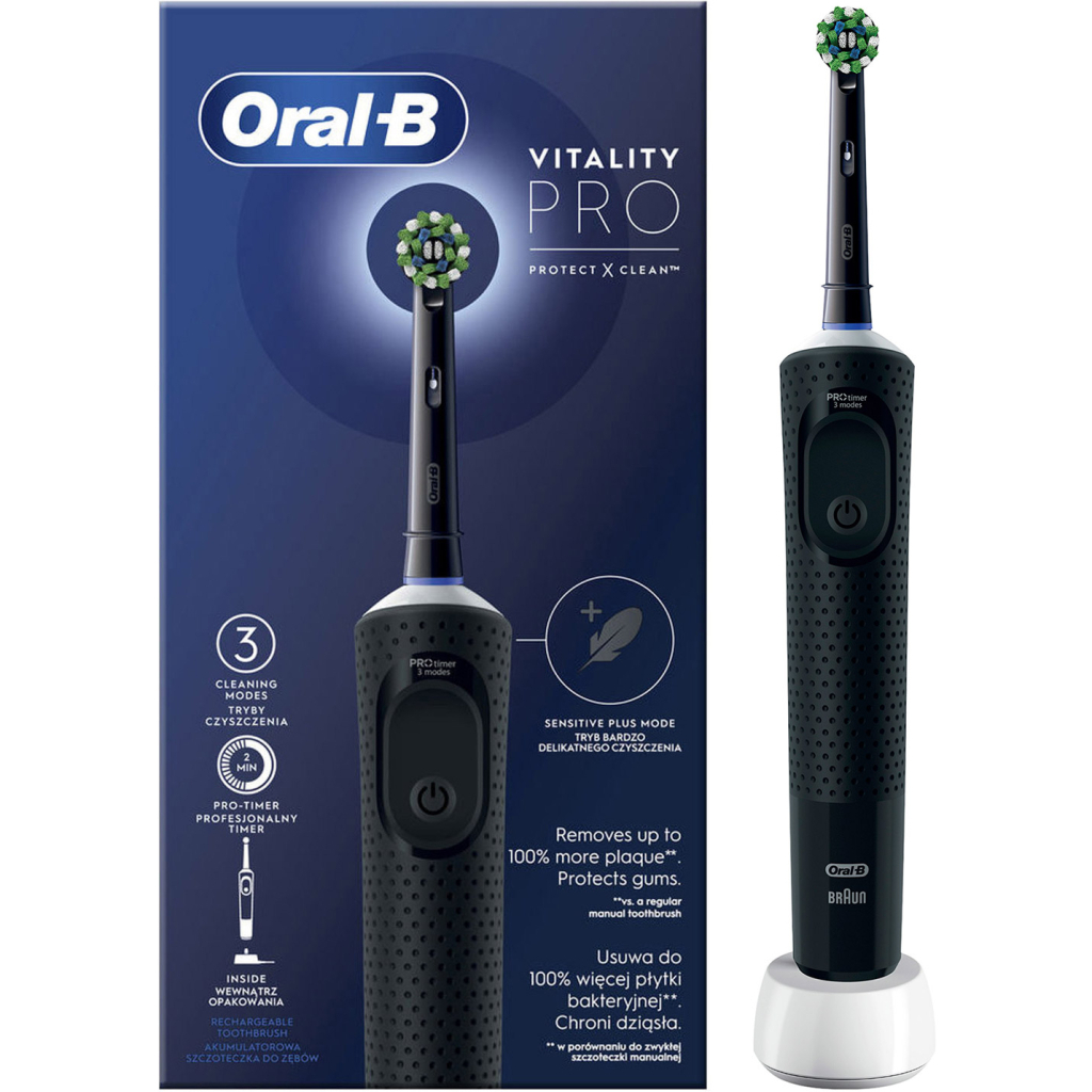 Електрична зубна щітка Oral-B D103.413.3 PRO Black - зображення 1