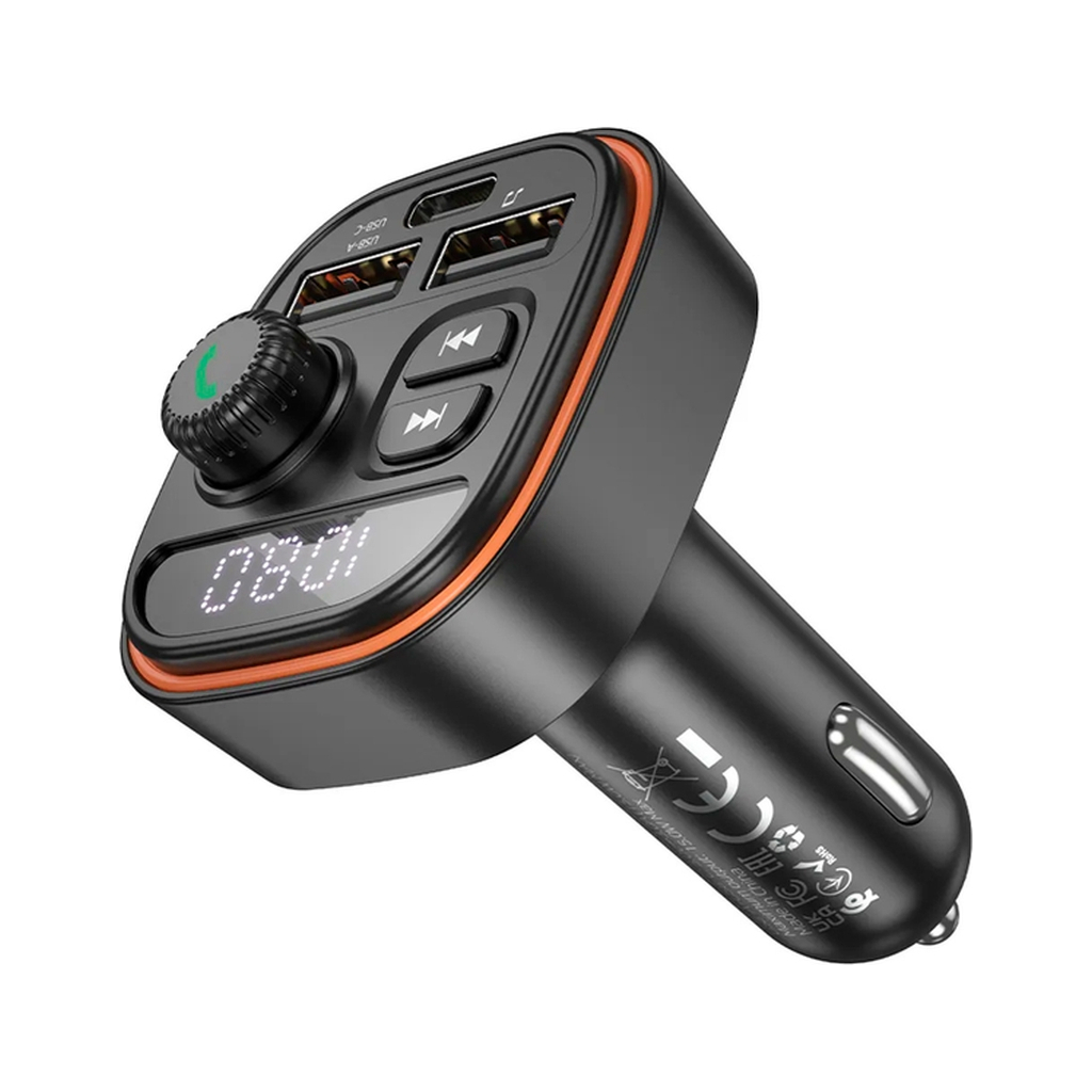 FM модулятор BOROFONE BC59, Black, Box - зображення 6