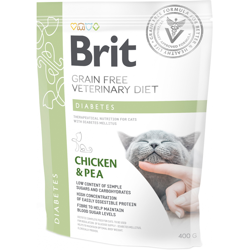 Сухий корм для кішок Brit GF VetDiets Cat Diabets 400 г (8595602528530) - зображення 1