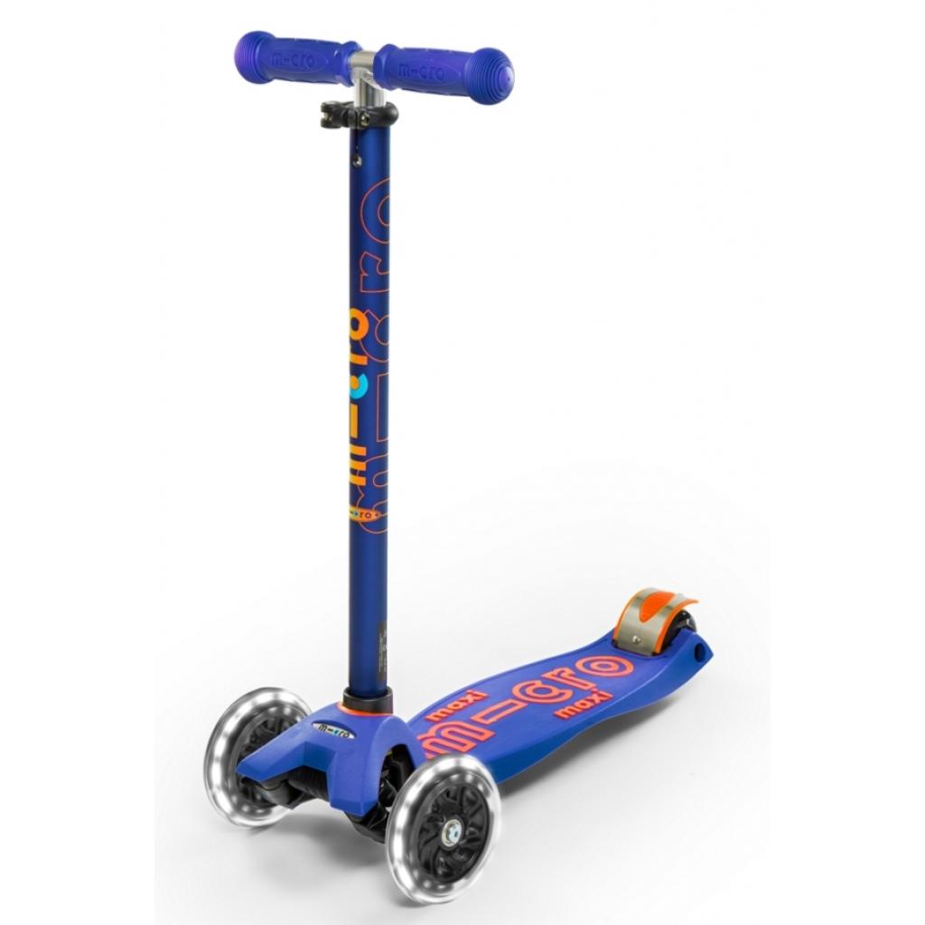 Самокат Micro Maxi Deluxe Blue LED (MMD067) - зображення 1