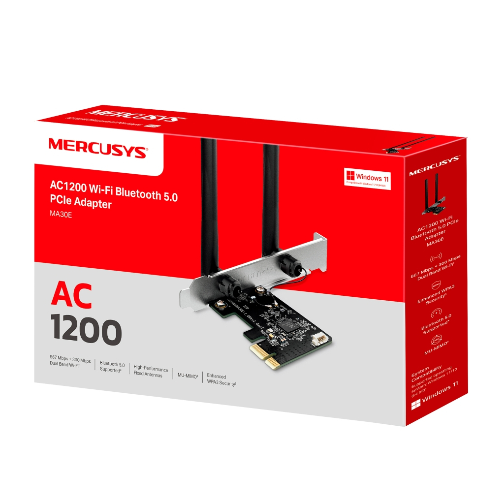 Мережева карта Wi-Fi Mercusys MA30E - изображение 2