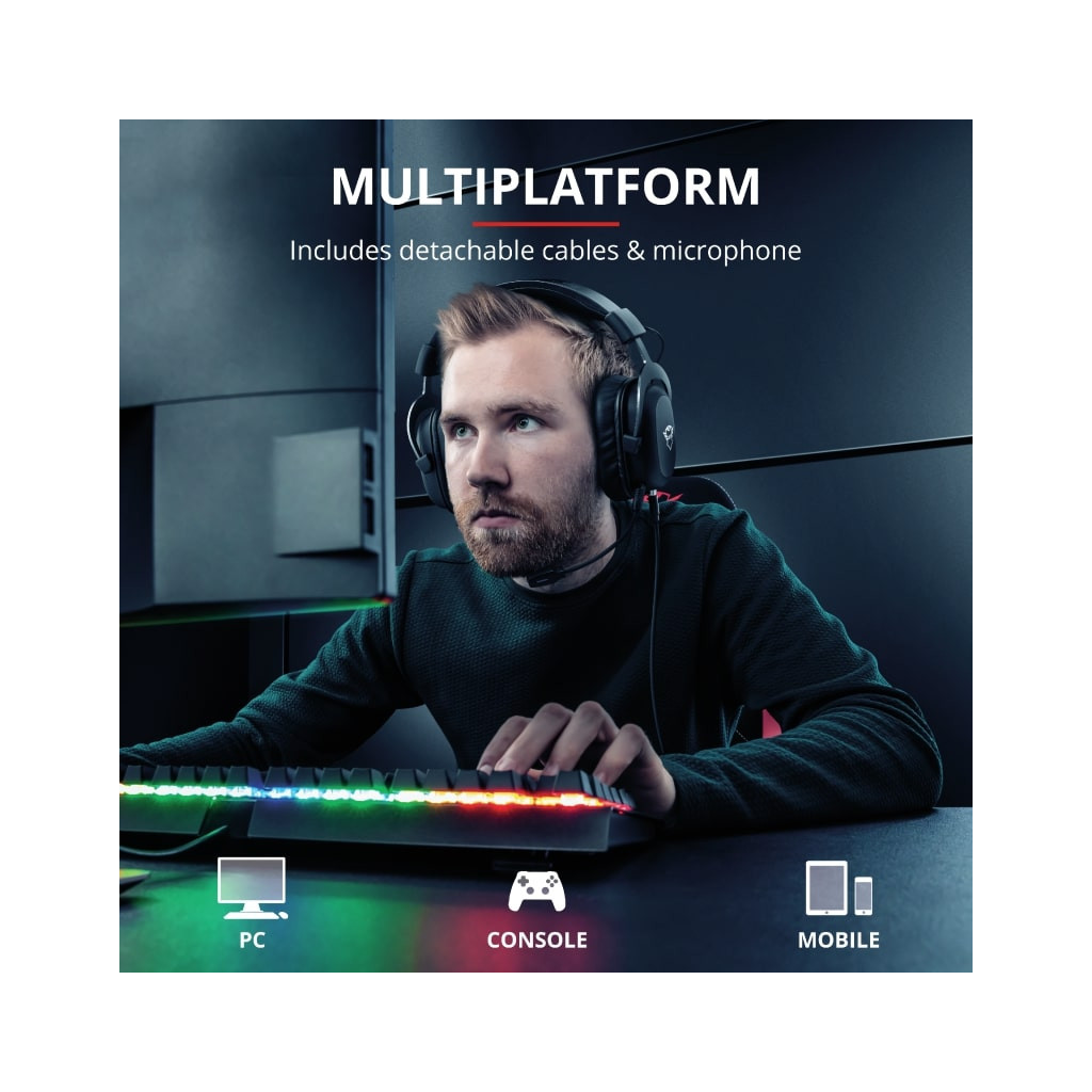 Навушники Trust GXT 414 Zamak Premium Multiplatform 3.5mm BLACK (23310) - зображення 10