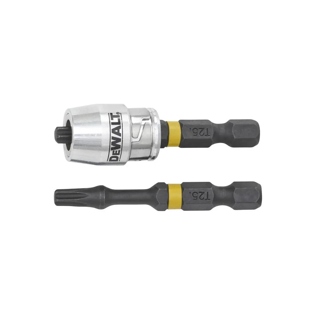 Набір біт DeWALT IMPACT TORSION, ударні, T25, L=57 мм, 2 шт + магнітний тримач (DT70538T) - зображення 2