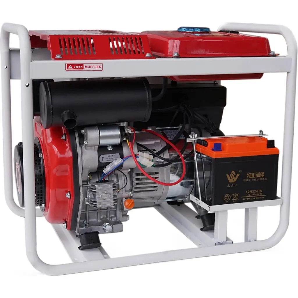 Генератор Kuyia TM3500CL, дизельний, 240V, 50Hz, 2,8-3kW, стартер, 12,5л (KYTM3500CL-1F-220-DA) - зображення 2