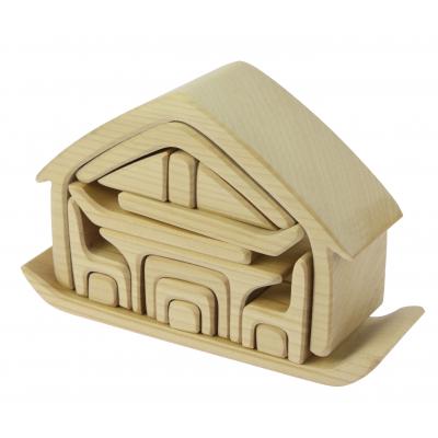 Конструктор Nic дерев'яний Все в будинку натуральний (NIC523264) - зображення 2