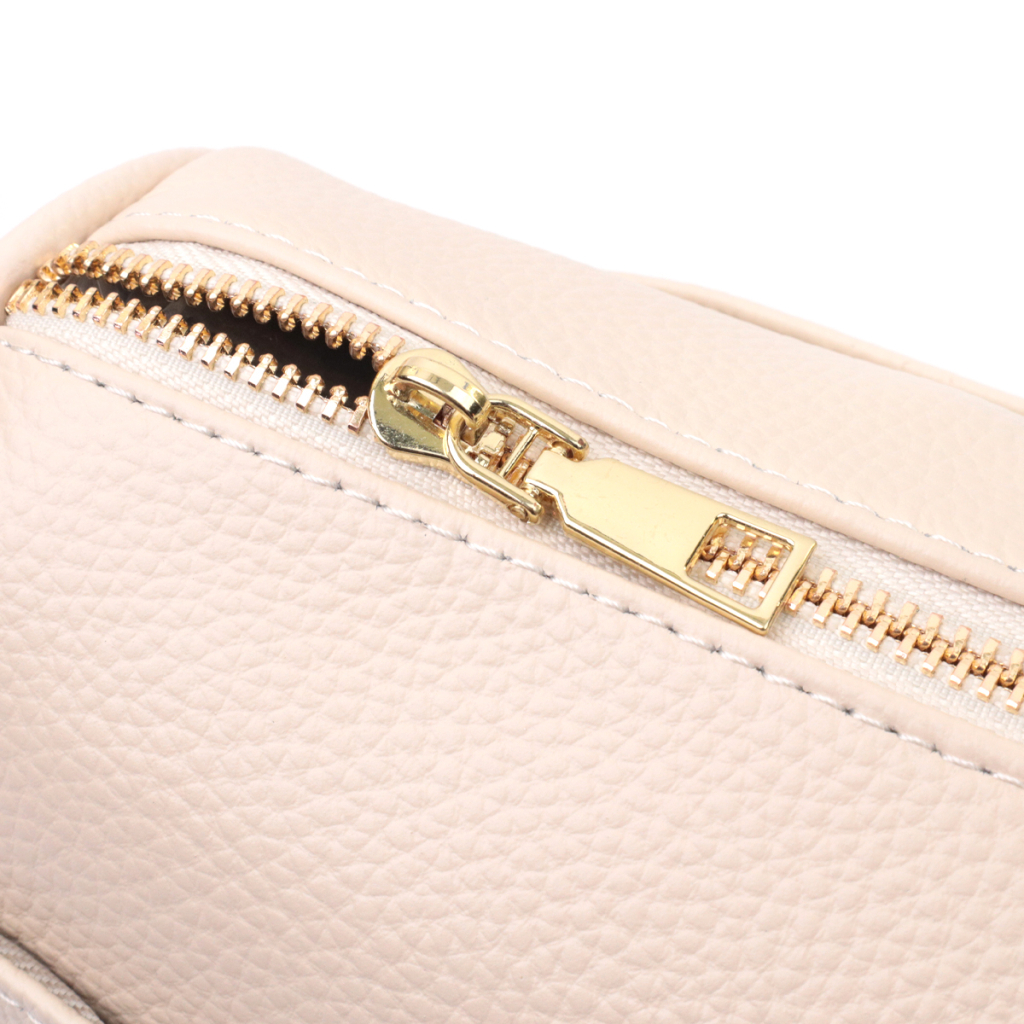 Сумка Vintage Компактна крос-боді жіноча з натуральної шкіри Біла (22591) - зображення 7