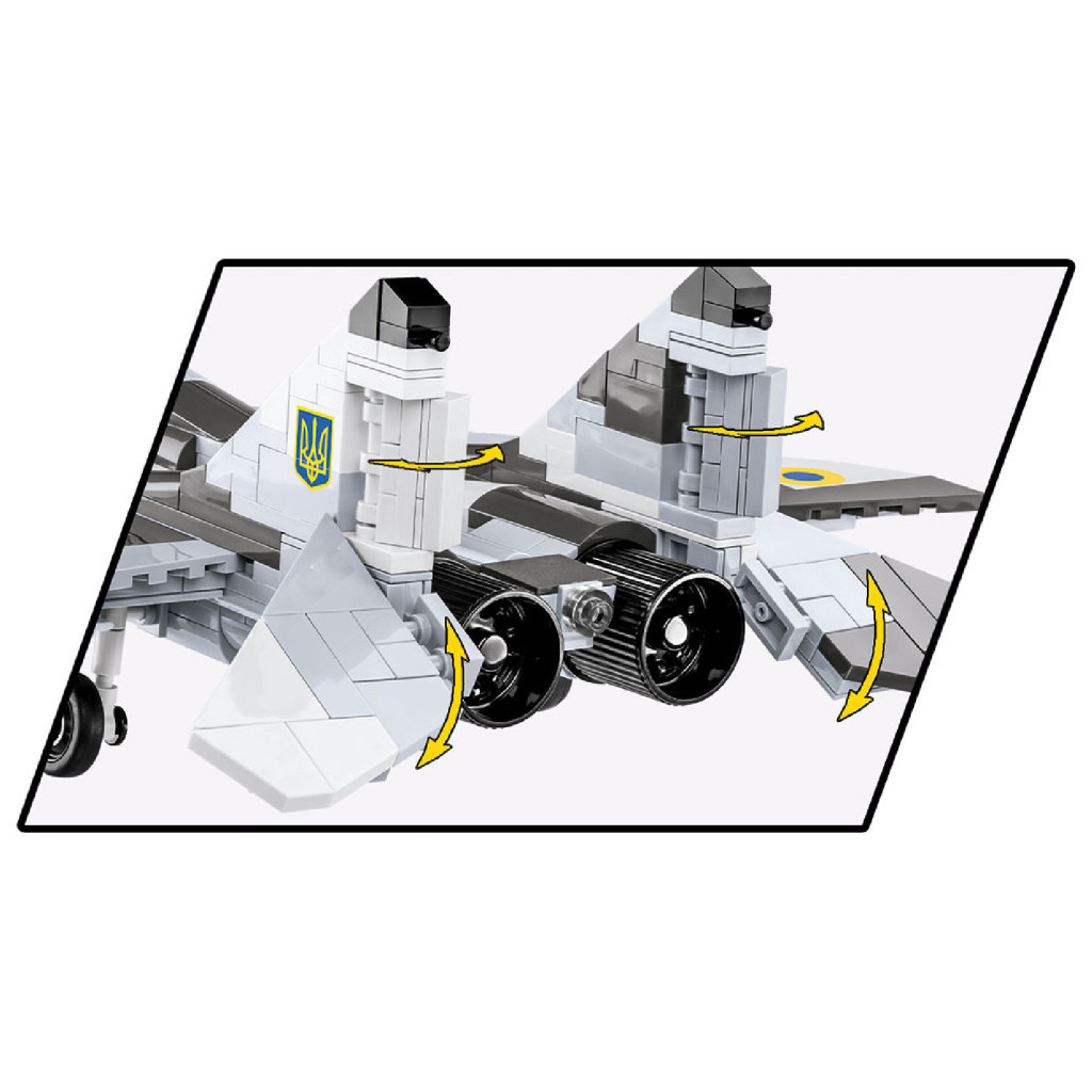 Конструктор Cobi Літак МіГ-29 Привід Києва 1:48, 600 деталей (COBI-5833) - зображення 4