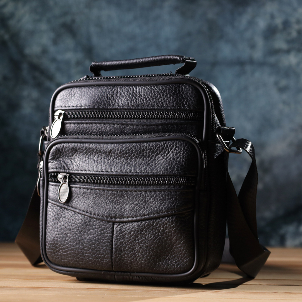 Сумка Vintage З натуральної шкіри Чорна (22864) - зображення 9