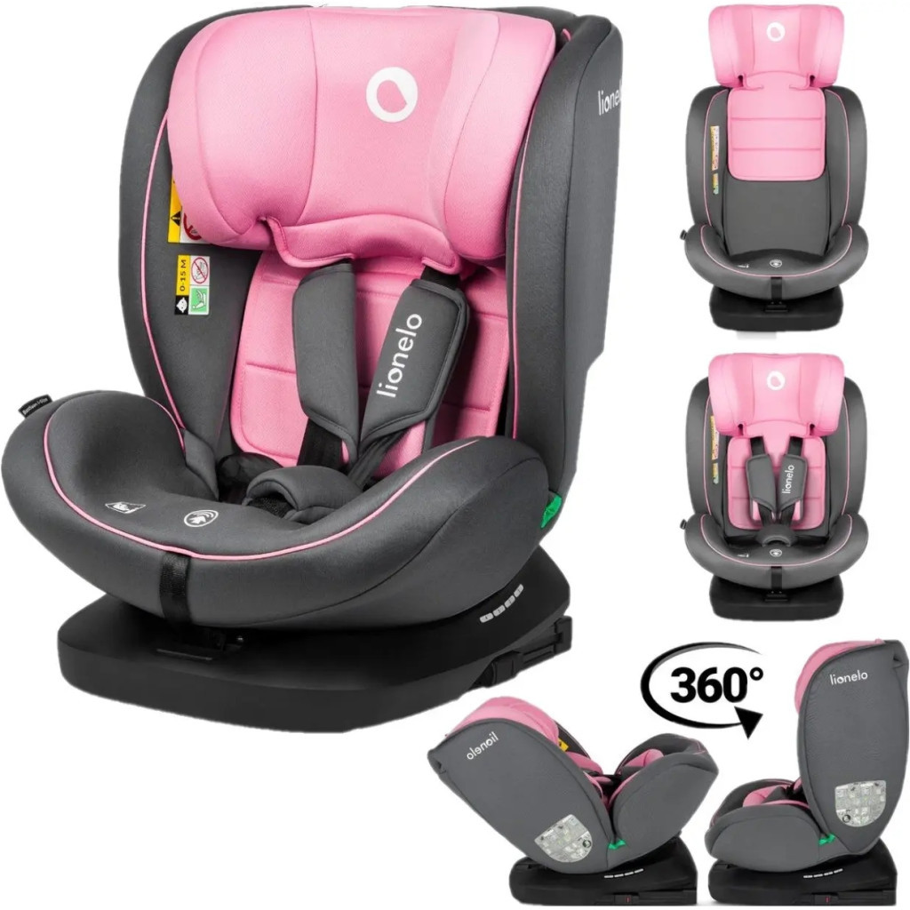 Автокрісло Lionelo Bastiaan i-Size Pink Baby, рожеве (LO-BASTIAAN I-SIZE PINK BABY) - зображення 2