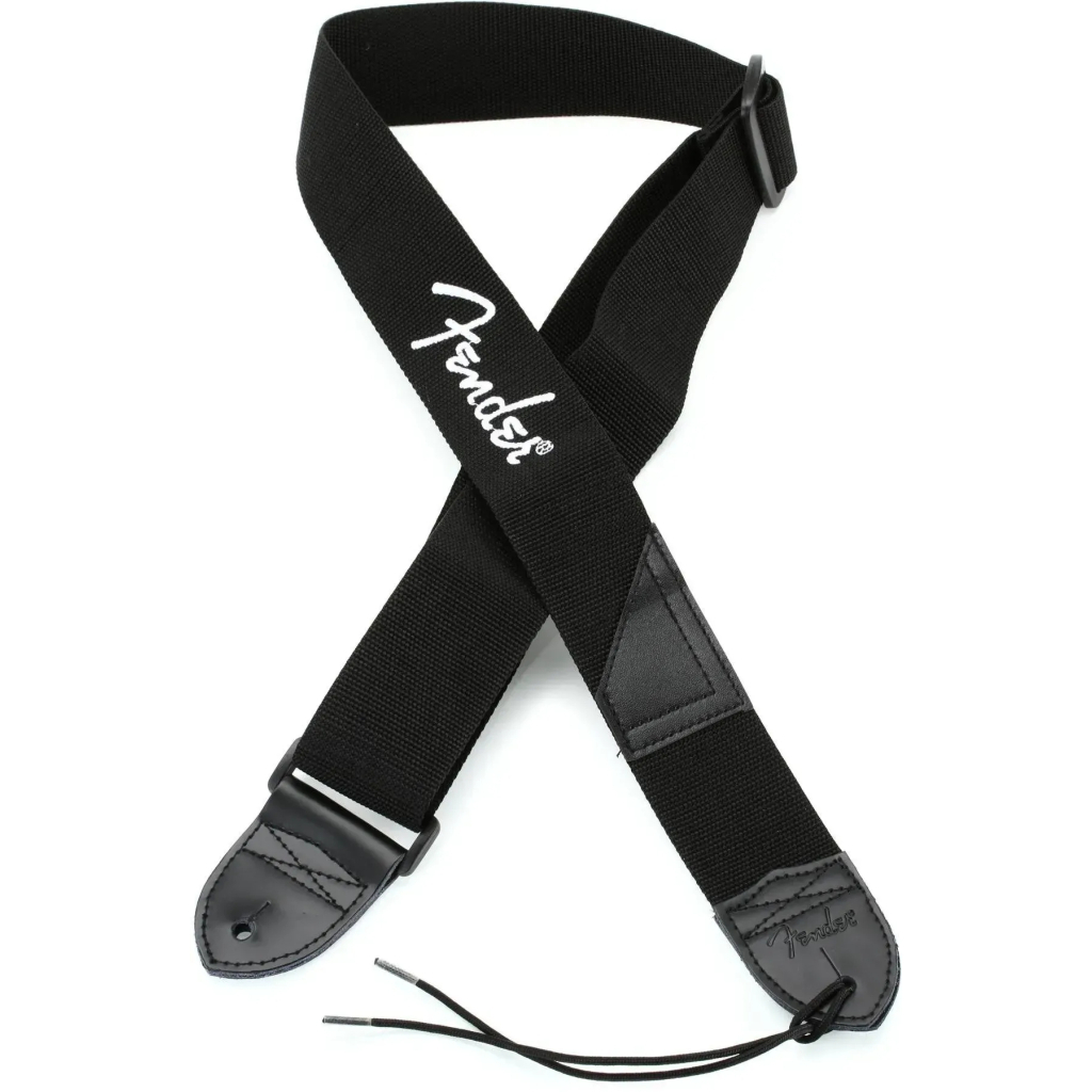 Ремінь для гітари Fender Strap 2" Black White Logo (53884) - зображення 2