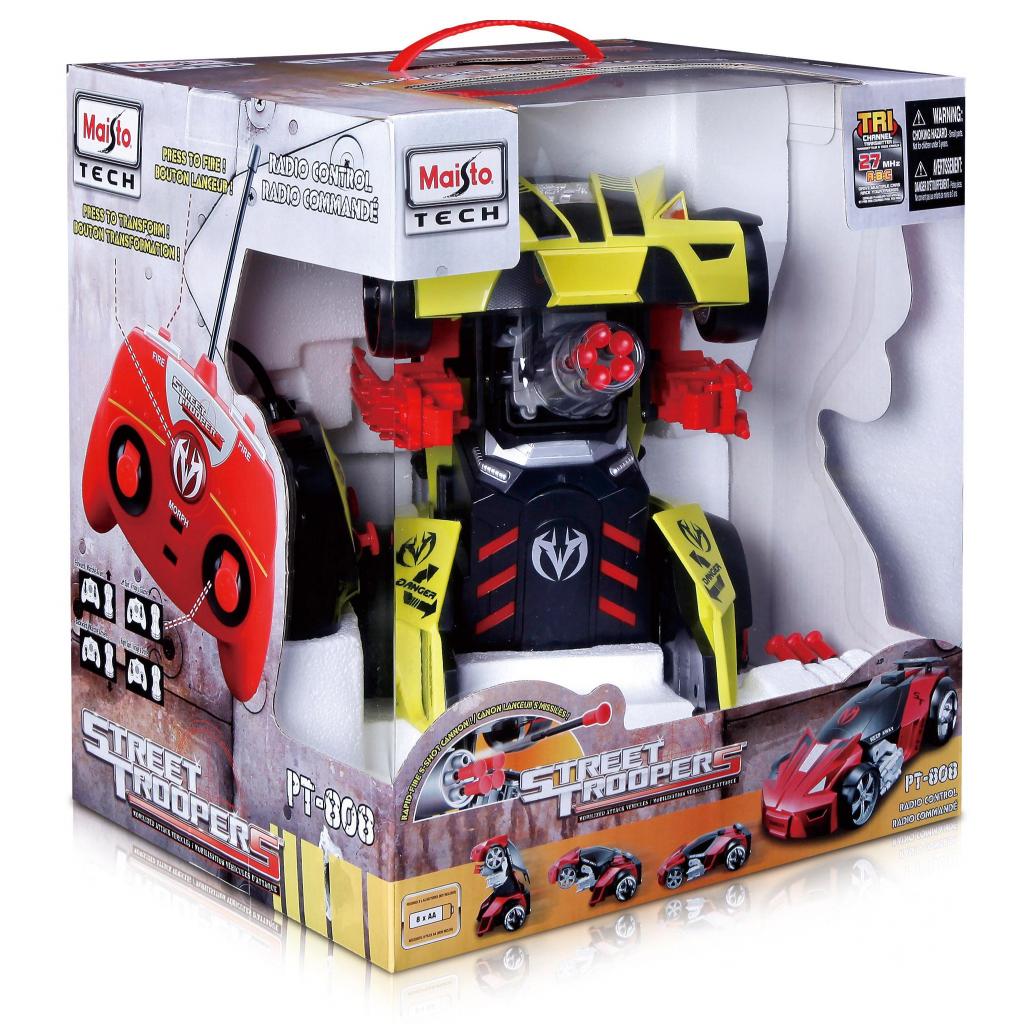Радіокерована іграшка Maisto трансформер Street Troopers PT808 (81108 yellow/black) - зображення 4