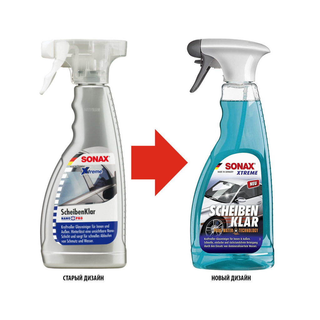 Автомобільний очисник Sonax Scheibenklar 500 мл (238241) - изображение 3