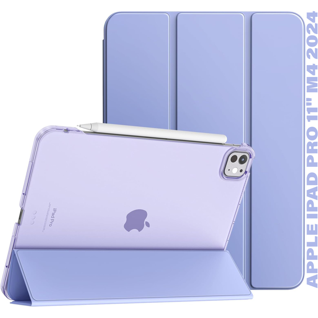 Чохол до планшета BeCover Tri Fold Hard Apple iPad Pro 11" M4 2024 Purple (711729) - зображення 1