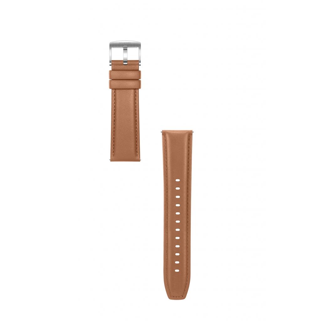 Ремінець до смарт-годинника Huawei Brown Leather 22мм к Watch GT 2 (55031983) - зображення 2