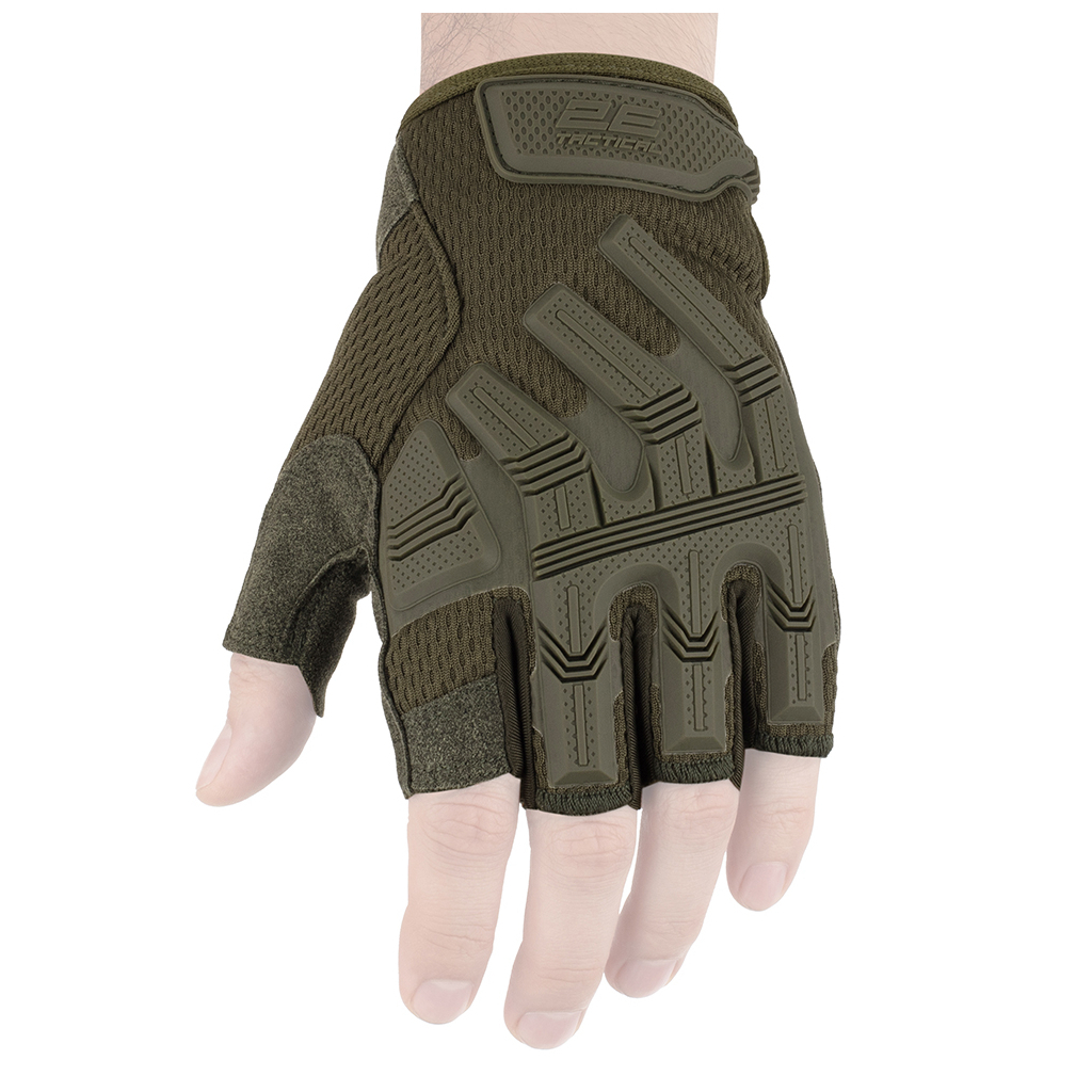 Тактичні рукавички 2E безпалі XL зелені (2E-TACTGLOSUM-XL-OG) - зображення 2