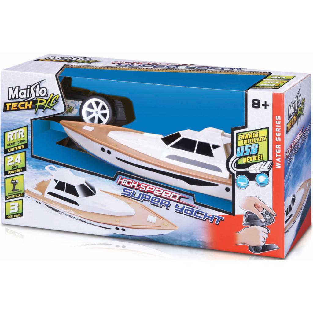 Радіокерована іграшка Maisto Яхта Speed Boat - Super Yacht (82197 white/braun) - зображення 3