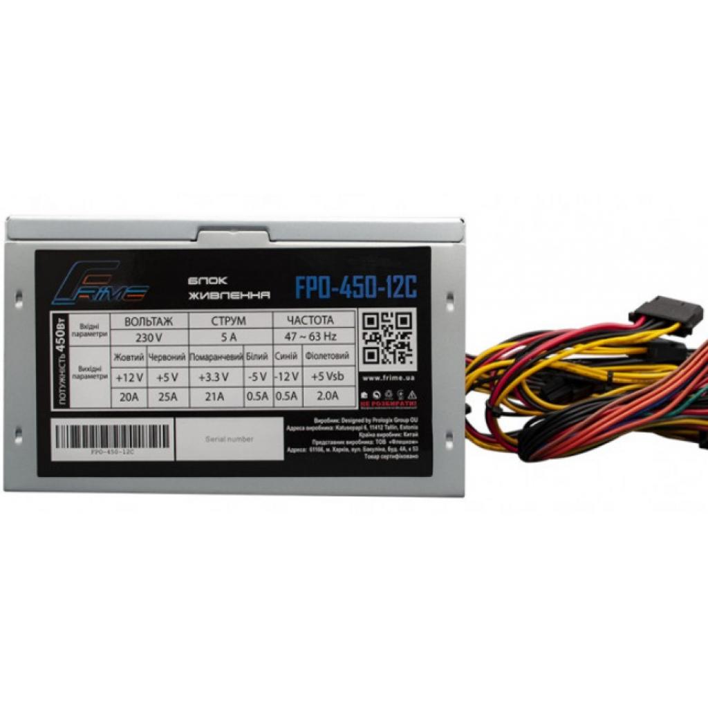 Блок живлення Frime 450W (FPO-450-12C_OEM) - изображение 2