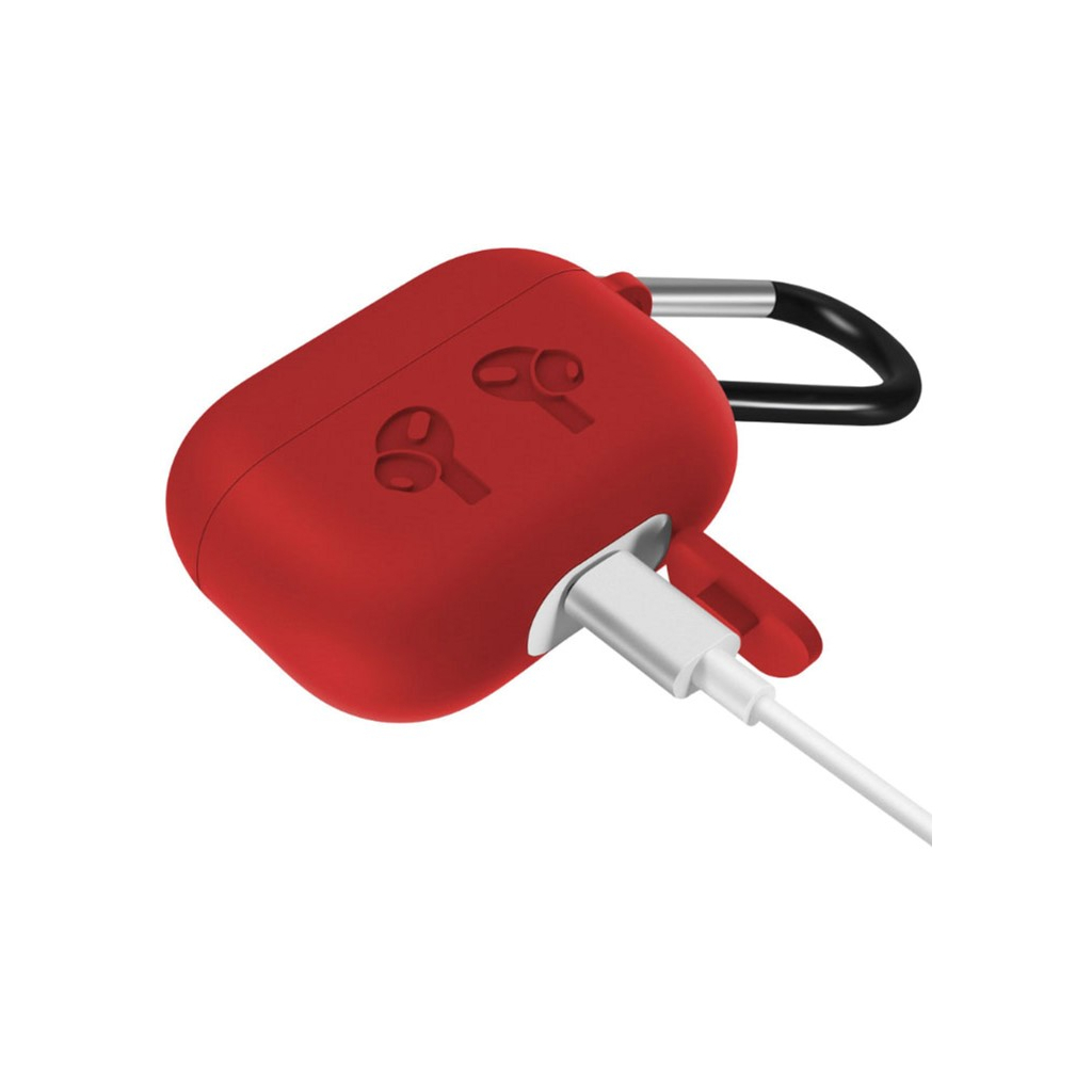 Чохол для навушників BeCover Silicon Protection для Apple AirPods Pro Red (704503) - зображення 3