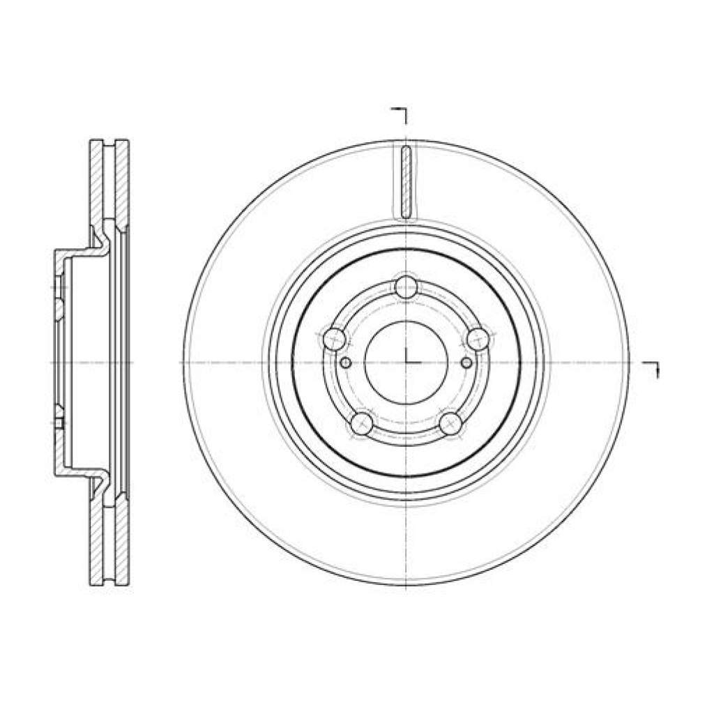 Гальмівний диск REMSA 61092.10 - зображення 1