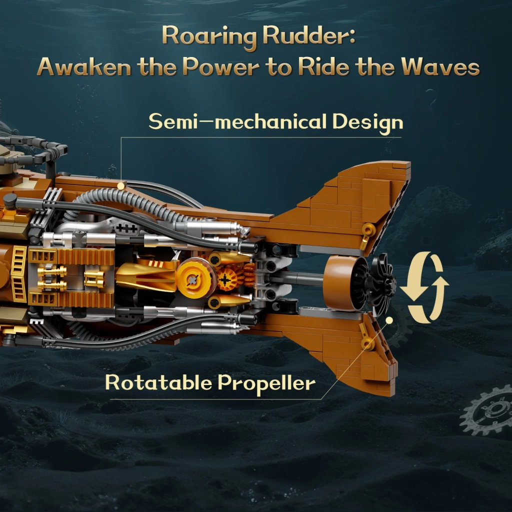 Конструктор Pantasy Steampunk- Наутілус (85029) - зображення 5