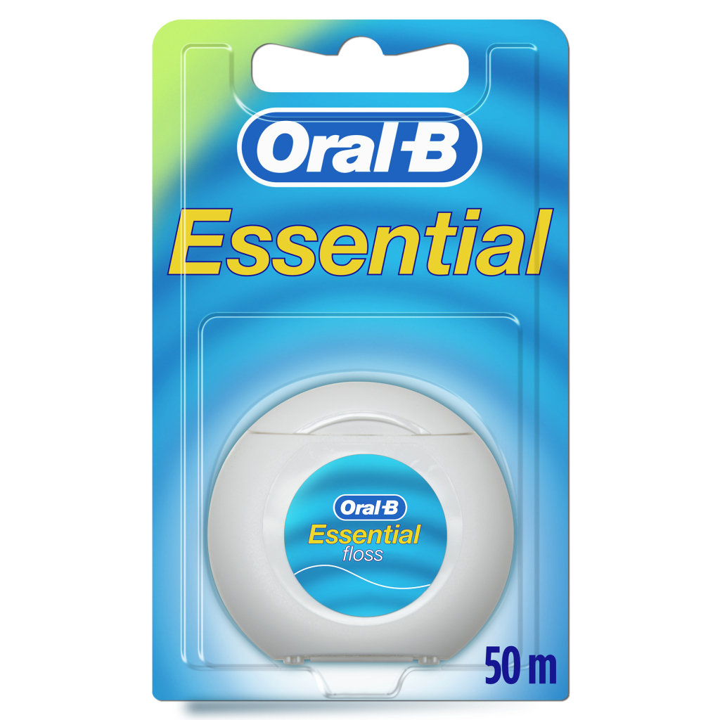 Зубна нитка Oral-B Essential floss Waxed м'ятна 50 м (3014260280772/5010622005029) - изображение 1