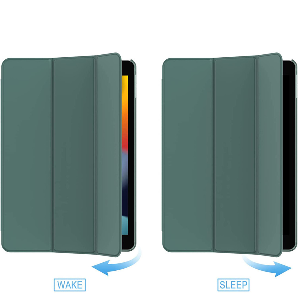 Чохол до планшета BeCover Tri Fold Hard Apple iPad 10.2 2019/2020/2021 Dark Green (709656) - зображення 6