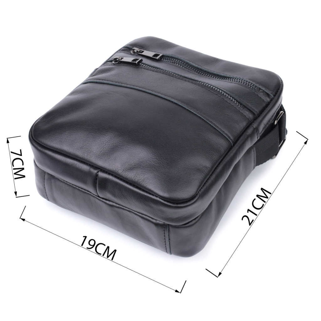 Сумка Shvigel З натуральної шкіри Чорна (22846) - зображення 3