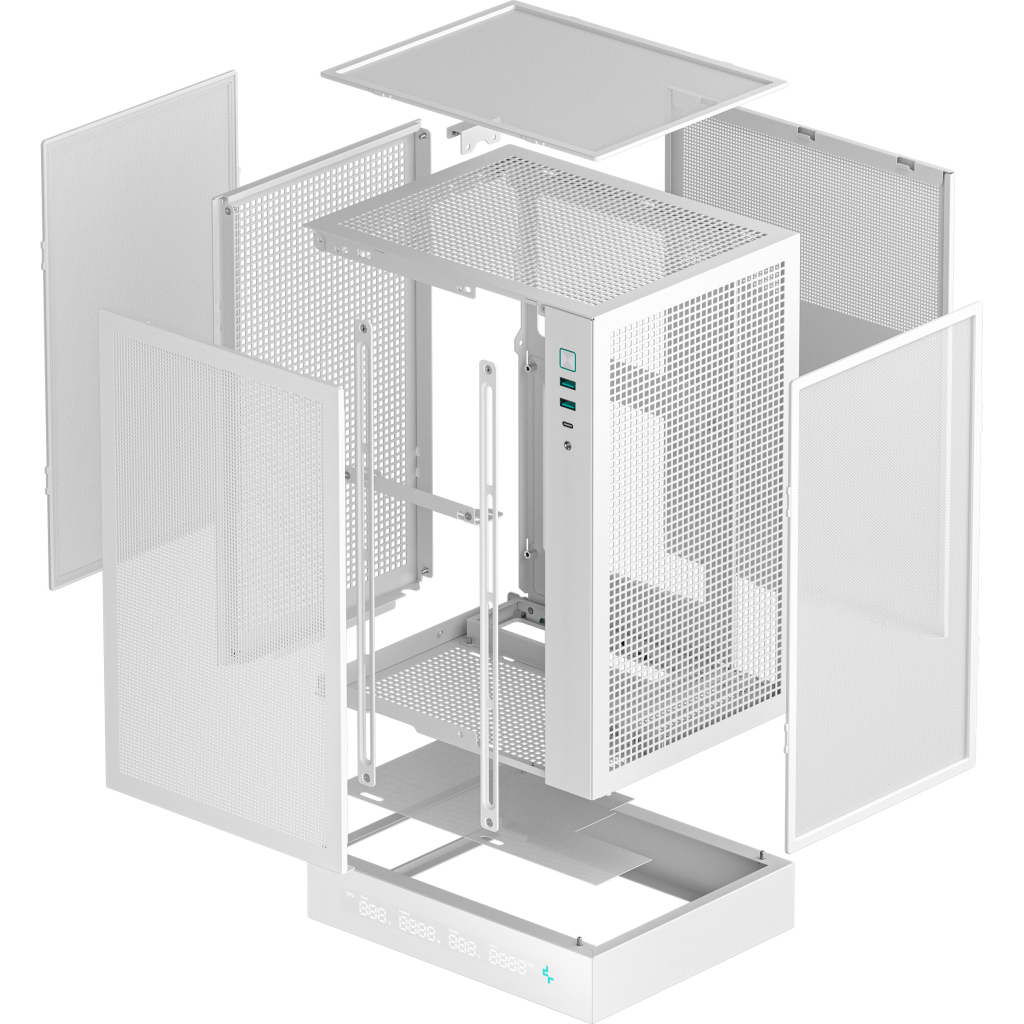 Корпус Deepcool CH170 Digital White (R-CH170-WHNPI0D-G-1) - зображення 11